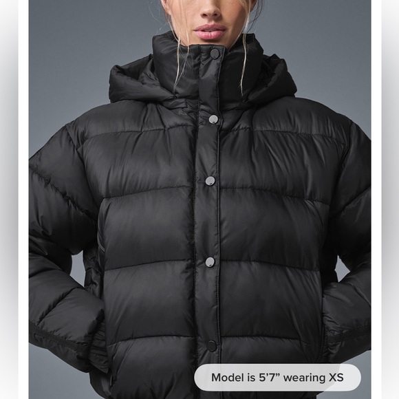 Alo Yoga Aspen Love Puffer Jacket Black XS - Picture 3 of 8
